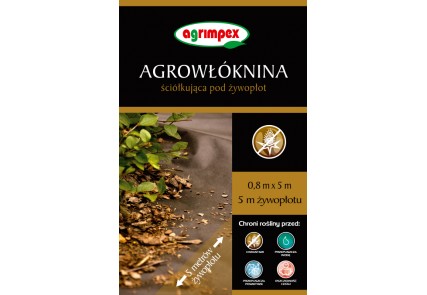 Agrowłóknina brązowa Agrimpex 0,8x5m pod żywopłot